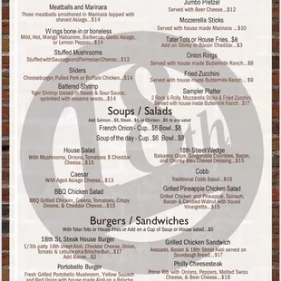 Dinner Menu