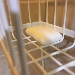 Used soap bar, complete with hair.