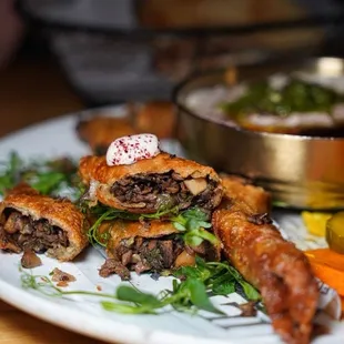 Mushroom Cigars (V) - Dinner