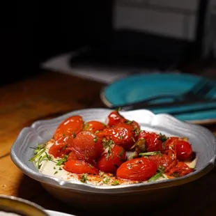 Garlic Tomato Hummus - Dinner