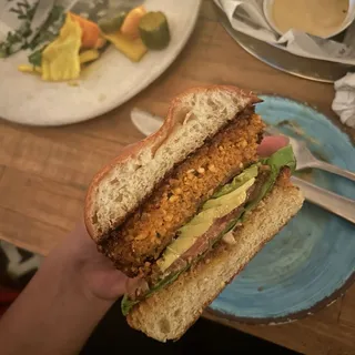 Spicy Falafel Burger (V) - Dinner