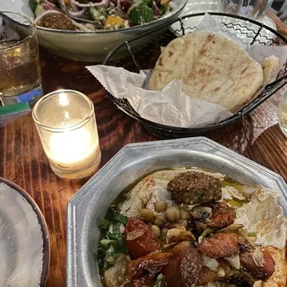 Garlic Tomato Hummus - Dinner