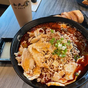 Mala Udon and House Black Tea