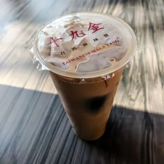 Grass Jelly Milk Tea