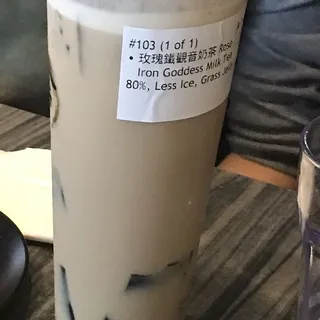 Rose Iron Goddess Milk Tea