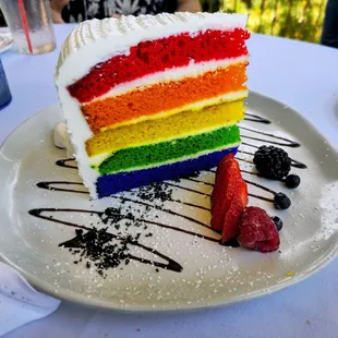 Rainbow layer butter cake