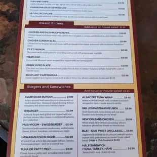 Menu -back