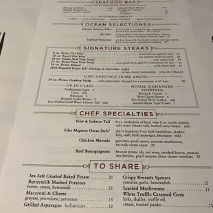Menu front