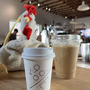 Matcha Latte, Vanilla Caramel Latte