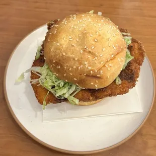 Spicy chicken sandwich