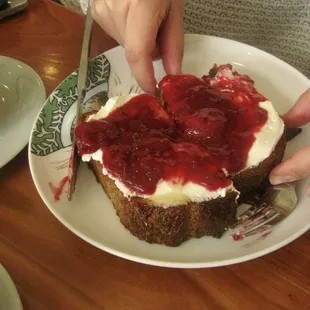 Ricotta Jam Toast