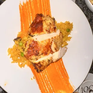 a plate of food on a table