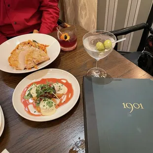 We had an amazing lunch at our orientation! Brie cheese and pasta with chicken. Can't wait to go back.