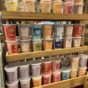 Cotton candy flavors!