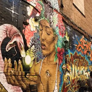 Outside seating/smoking area.