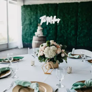 a table set for dinner