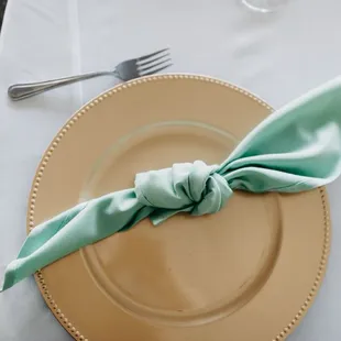 a place setting for a dinner