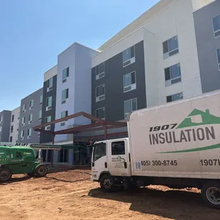 Insulating a hotel in Del City.