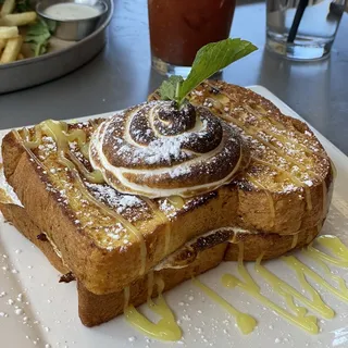 Rolled Blueberry Coconut French Toast