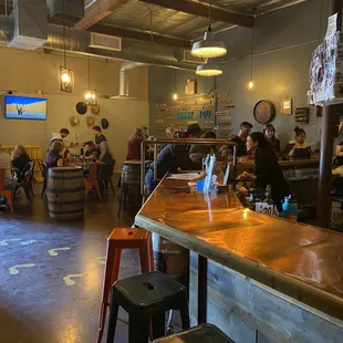 people sitting at the bar