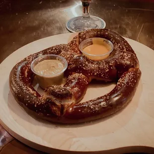 1912 New Food Menu featuring the XL Bavarian Pretzel with Mustard and 1912 Beer Cheese!