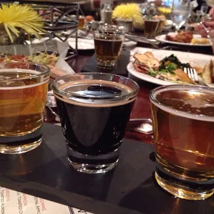 Taxman, Daredevil and triton beer flight for devour downtown menu
