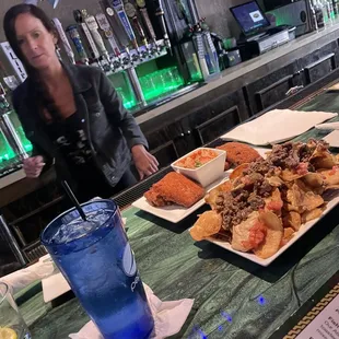 Mozzarella sticks &amp; Irish nachos