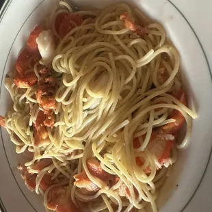 Lobster and Shrimp Spaghetti