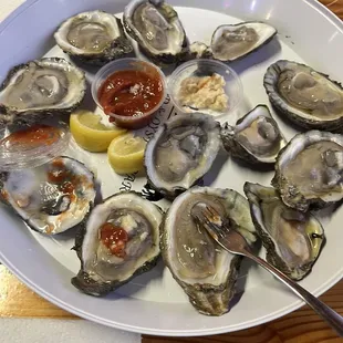 Oyster on half shell
