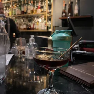 Great Whiskey drinks and speak easy atmosphere!