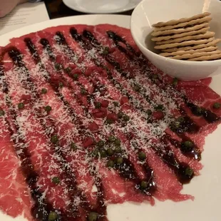 Beef carpaccio (sooooo good)