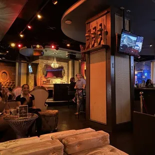 Another view from the seating area by the bar!