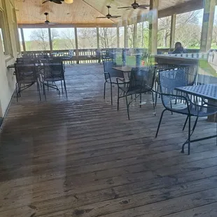 Outside dining is open.