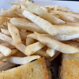 Fries were warm and soggy tasted like they had been under heat lamp for a long time