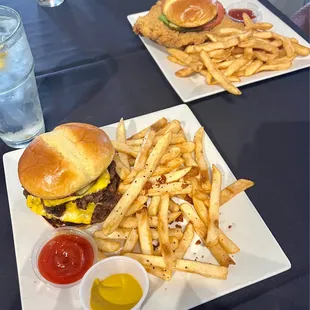 Smash Burger and Fried Tenderloin