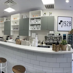 he interior of a coffee shop