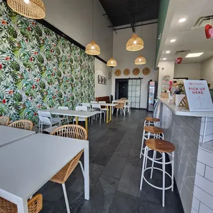 he interior of a restaurant