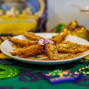 a plate of french fries