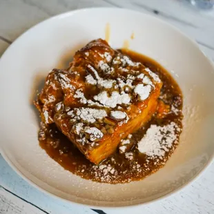 a plate of french toast