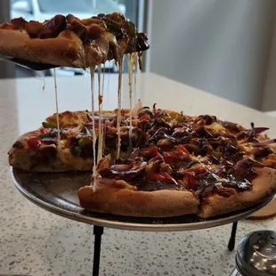 Jessic's bbq chicken pizza  if you love bbq like me