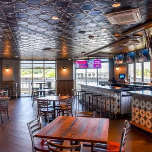 the interior of the restaurant