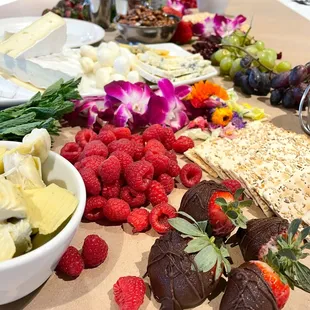 Our February Charcuterie Workshop Spread