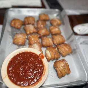 Pretzel bites appetizer