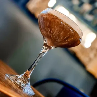 ESPRESS YA&apos;SELF $12 Brackish Vodka, Kahlúa, Borghetti Espresso Liqueur topped with coffee cold foam. Photo credit: Heather S
