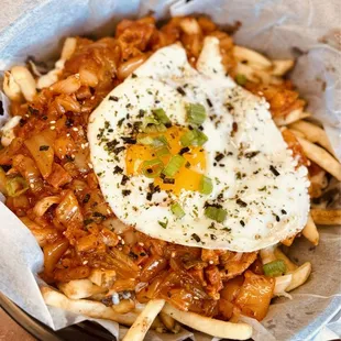Cheesy Kimchi Fries