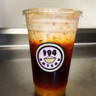 Thai tea w/mango Jelly