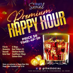 NEW Premium Happy Hour