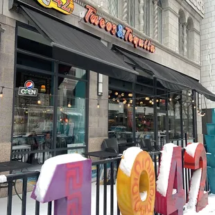 Exterior of the building