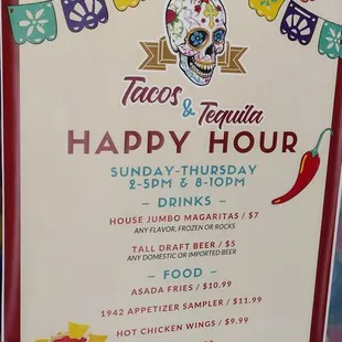 Happy Hour Menu