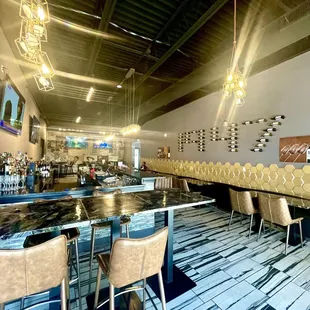 the interior of a restaurant